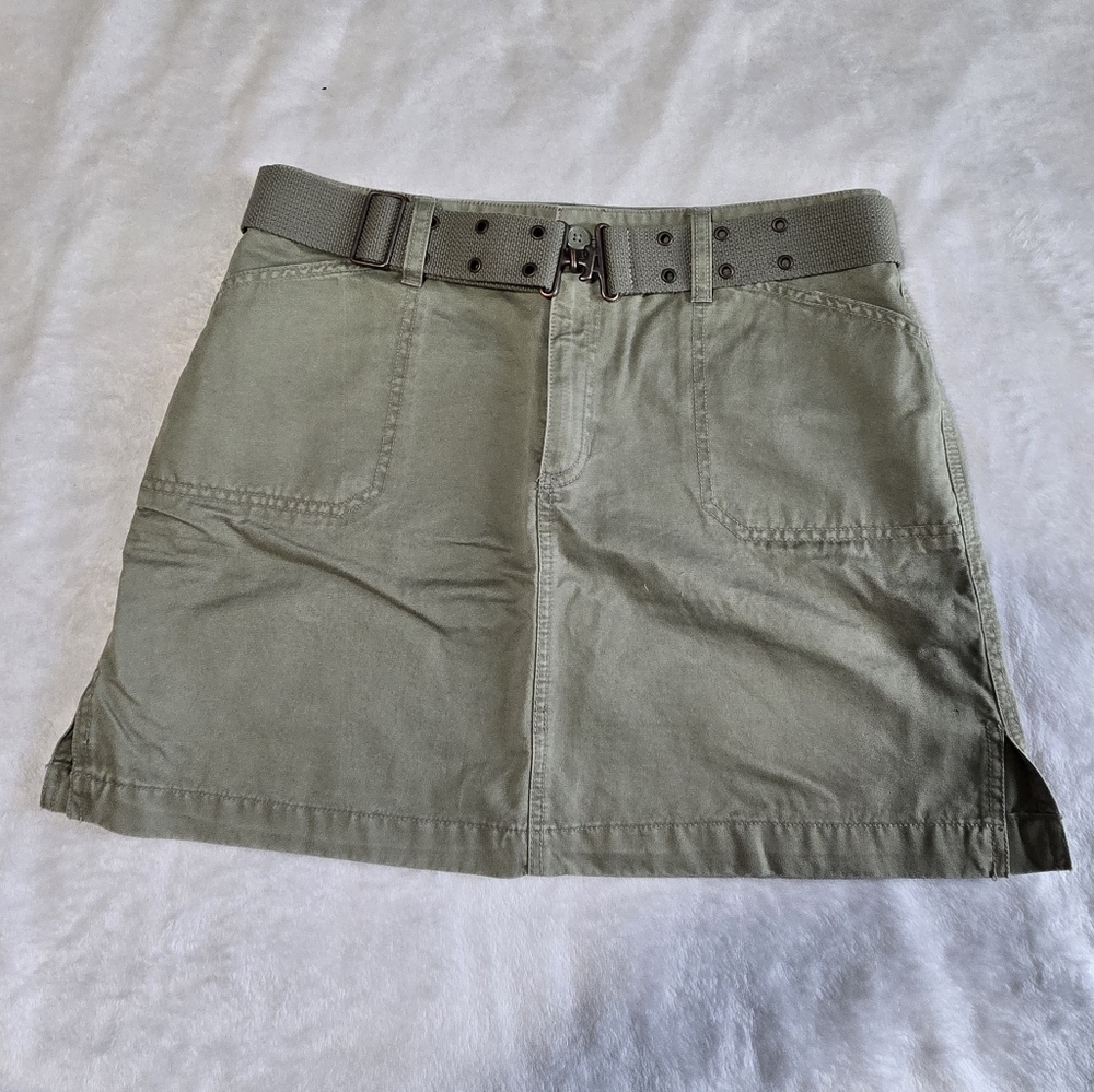 Old Navy Olive Green Midi Skirt Size 10